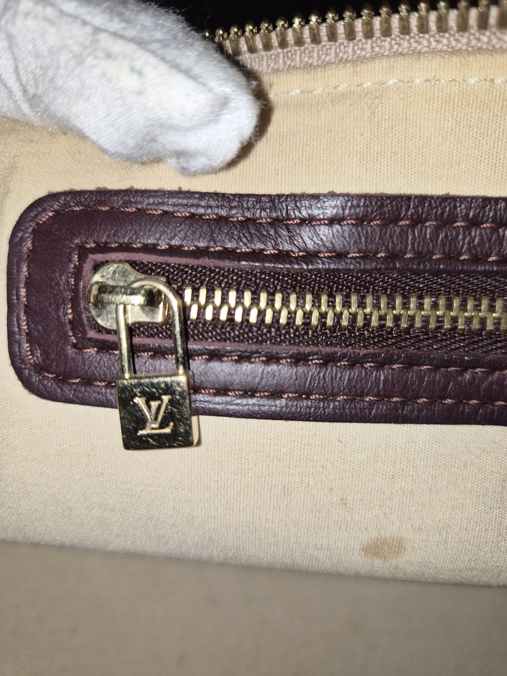 Louis Vuitton Monogram Mini Lin Alma Long Handbag East West Satchel Brown - Picture 11 of 16